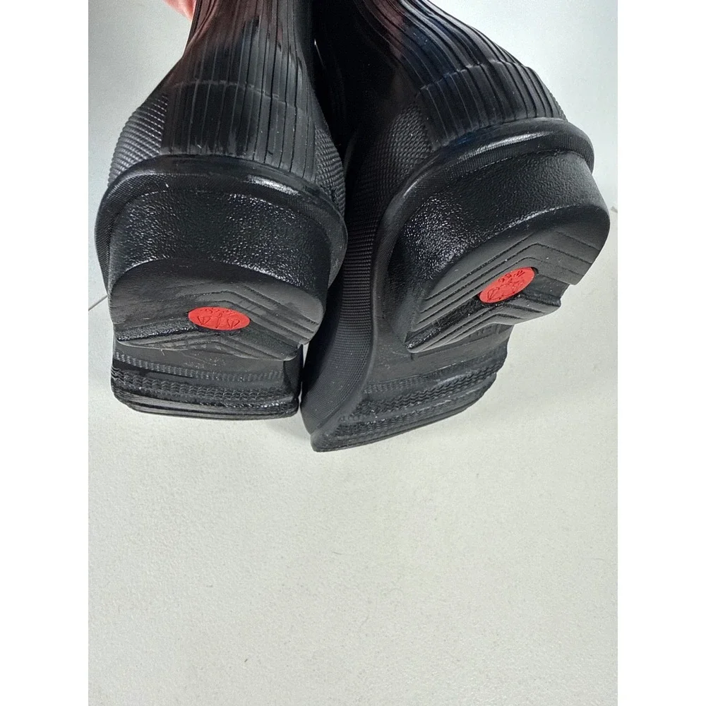 Hunter Original Chelsea Rain Boots Black Matte Waterproof Rubber Ankle Booties 8